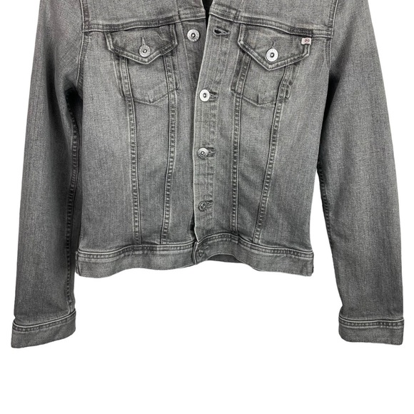 AG Adriano Goldschmeid | Light Gray Wash Button Jean Jacket - Picture 3 of 9